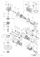 HITACHI DISC GRINDER G 13SR4 SPARE PARTS