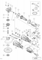 HITACHI DISC GRINDER G 13STA SPARE PARTS