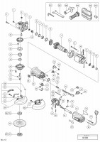 HITACHI 125MM DISC GRINDER G 13VA SPARE PARTS