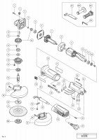 HITACHI ELECTRONIC DISC GRINDER G 13VE SPARE PARTS