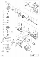 HITACHI CORDLESS DISC GRINDER G 14DL SPARE PARTS