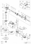 HITACHI 150MM DISC GRINDER G 15VA SPARE PARTS