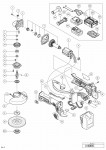 HITACHI CORDLESS DISC GRINDER G 18DBVL SPARE PARTS