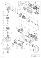 HITACHI CORDLESS DISC GRINDER G 18DSL SPARE PARTS