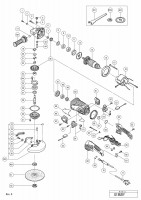 HITACHI DISC GRINDER G 18UDY SPARE PARTS