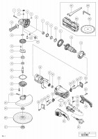 HITACHI DISC GRINDER G 23SW2 SPARE PARTS