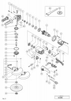 HITACHI 230MM DISC GRINDER G 23UB2 SPARE PARTS