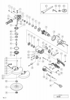 HITACHI DISC GRINDER G 23UC SPARE PARTS