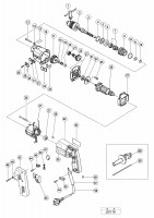 HITACHI IMPACT DRILL JDV 16 SPARE PARTS