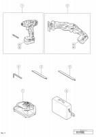 HITACHI 10.8V CORDLESS KIT KC 10DBL SPARE PARTS