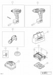 HITACHI CORDLESS COMBO KIT KC 10DFL2 SPARE PARTS