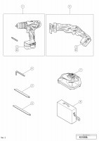 HITACHI CORDLESS COMBO KIT KC 10DGL SPARE PARTS