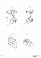 HITACHI CORDLESS COMBO KIT KC 18DBFL SPARE PARTS