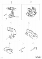 HITACHI 18V CORDLESS COMBO KIT KC 18DEL SPARE PARTS