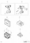 HITACHI CORDLESS COMBO KIT KC 18DLL SPARE PARTS