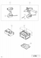 HITACHI CORDLESS COMBO KIT KC 18DML SPARE PARTS