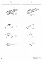 HITACHI DISC GRINDER COMBO KIT KG 23SB SPARE PARTS