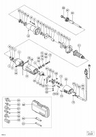 HITACHI HAND GRINDER LDU 4 SPARE PARTS