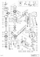 HITACHI 1-3/4 COIL NAILER NV 45AB2 SPARE PARTS
