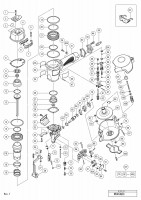 HITACHI COIL NAILER NV 45AB3 SPARE PARTS