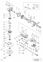 HITACHI 100MM DISC GRINDER PDA-100K SPARE PARTS