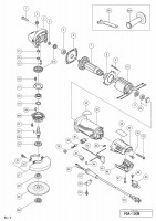 HITACHI 100MM DISC GRINDER PDA-100M SPARE PARTS