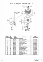 HITACHI UTILITY ENGINE PF-3300 (FOR USA) SPARE PARTS