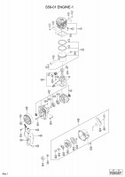 HITACHI ENGINE BLOWER RB 65EF SPARE PARTS