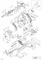 HITACHI BELT SANDER SB 8V2 SPARE PARTS