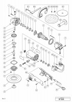 HITACHI 180MM SANDER POLISHER SP 18VA SPARE PARTS