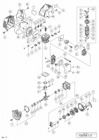HITACHI ENGINE BRUSH CUTTER TCG22EAD SPARE PARTS