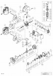 HITACHI ENGINE BRUSH CUTTER TCG 24EAS SPARE PARTS