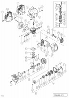 HITACHI ENGINE BRUSH CUTTER TCG 24EBS SPARE PARTS