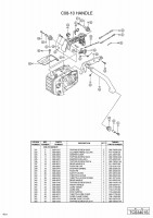 HITACHI CHAIN SAW TCS-3401S (FOR USA) SPARE PARTS