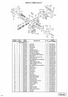 HITACHI MINI-CULTIVATOR ATTACHMENT TMC-200 (FOR USA) SPARE PARTS