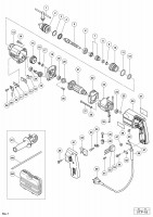 HITACHI IMPACT DRILL VTP-18 SPARE PARTS