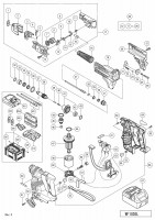 HITACHI CORDLESS AUTOMATIC SCREW DRIVER WF 18DSL SPARE PARTS