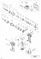 HITACHI CORDLESS IMPACT DRIVER WH 10DL SPARE PARTS