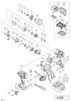 HITACHI CORDLESS IMPACT DRIVER WH18DBDL SPARE PARTS