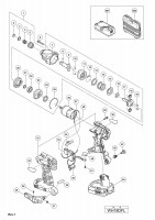 HITACHI CORDLESS IMPACT DRIVER WH 18DFL SPARE PARTS