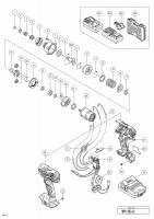 HITACHI CORDLESS IMPACT DRIVER WH 18DJL SPARE PARTS