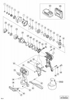 HITACHI CORDLESS IMPACT DRIVER WH 9DM2 SPARE PARTS