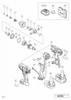 HITACHI CORDLESS ELECTRONIC PULSE DRIVER WM 10DBL SPARE PARTS