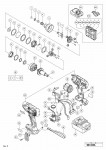 HITACHI CORDLESS ELECTRONIC PULSE DRIVER WM 18DBL SPARE PARTS