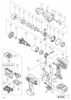 HITACHI CORDLESS IMPACT WRENCH WR18DSHL SPARE PARTS