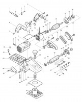 Makita 1805B 110v 240v Corded Planer Spare Parts