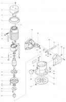 Makita 3601B 110v 240v Corded Router Spare Parts