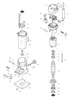 Makita 3707F 1/4\" 110v 240v Corded Laminate Router Trimmer  Spare Parts