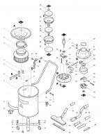 Makita 402 Dust Extractor Spare Parts