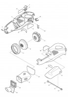 Makita 4033D Cordless Vaccuum Cleaner 14.4v Spare Parts